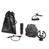 Maxbell Camera Microphone Auxiliary Video Mic with Windscreen Camera Mic for Tablets