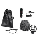 Maxbell Camera Microphone Auxiliary Video Mic with Windscreen Camera Mic for Tablets
