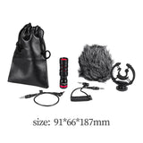 Maxbell Camera Microphone Auxiliary Video Mic with Windscreen Camera Mic for Tablets