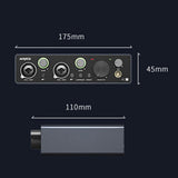 Maxbell USB Audio Interface Studio Quality Plug and Play Portable for Recording
