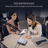 Maxbell USB Audio Interface Studio Quality Plug and Play Portable for Recording
