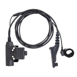 Maxbell U94 PTT Adapter Connector Cable with Clip for Xir P8268 P8668 Walkie Talkie