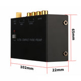 Maxbell Compact Phono Preamp Turntable Preamplifier with Power Switch for Amplifiers