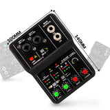Maxbell USB Audio Interface 16Bit/49 KHz Audio Mixer Console Interface for Recording