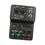 Maxbell USB Audio Interface 16Bit/49 KHz Audio Mixer Console Interface for Recording