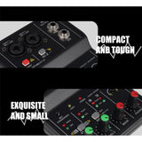 Maxbell USB Audio Interface 16Bit/49 KHz Audio Mixer Console Interface for Recording