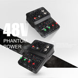 Maxbell USB Audio Interface 16Bit/49 KHz Audio Mixer Console Interface for Recording