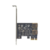 Maxbell Pci-e 1x to USB 3.2 Gen1 5Gbps Expansion Card PCIe to USB Card for Desktops Black Built in USB