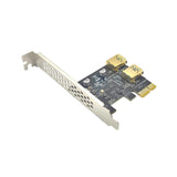 Maxbell Pci-e 1x to USB 3.2 Gen1 5Gbps Expansion Card PCIe to USB Card for Desktops Black Built in USB