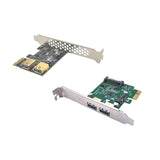 Maxbell Pci-e 1x to USB 3.2 Gen1 5Gbps Expansion Card PCIe to USB Card for Desktops Black Built in USB