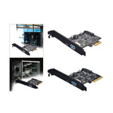 Maxbell Pci-e to USB 3.1 Gen2 10 Gbps Type C Expansion Card for Computer PC 1X