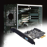 Maxbell Pci-e to USB 3.1 Gen2 10 Gbps Type C Expansion Card for Computer PC 1X