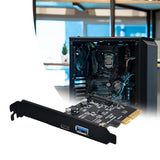 Maxbell Pci-e to USB 3.1 Gen2 10 Gbps Type C Expansion Card for Computer PC 4X