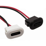 Maxbell Type C Connector Jack Female USB Female Chassis C Connector Replaces Durable Black