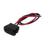 Maxbell Type C Connector Jack Female USB Female Chassis C Connector Replaces Durable Black