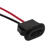 Maxbell Type C Connector Jack Female USB Female Chassis C Connector Replaces Durable Black