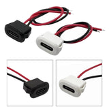 Maxbell Type C Connector Jack Female USB Female Chassis C Connector Replaces Durable Black