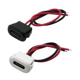Maxbell Type C Connector Jack Female USB Female Chassis C Connector Replaces Durable Black