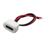 Maxbell Type C Connector Jack Female USB Female Chassis C Connector Replaces Durable White