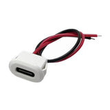 Maxbell Type C Connector Jack Female USB Female Chassis C Connector Replaces Durable White