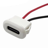Maxbell Type C Connector Jack Female USB Female Chassis C Connector Replaces Durable White