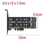 Maxbell PCI E 4x to M.2 Adapter Card Durable PCI E 1x PCI E 4x PCIe M.2 Adapter Card