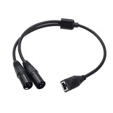 Maxbell XLR 3Pin Male to RJ45 Adapter Extension Cable 0.5M Long Flexible Replacement