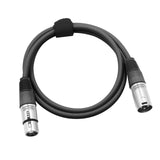 Maxbell XLR Male to Female Audio Cable 3Pin Balanced Microphone Cord Durable Premium