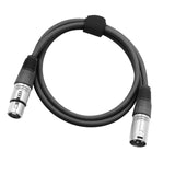 Maxbell XLR Male to Female Audio Cable 3Pin Balanced Microphone Cord Durable Premium