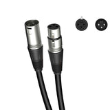 Maxbell XLR Male to Female Audio Cable 3Pin Balanced Microphone Cord Durable Premium