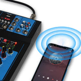 Maxbell 7 Channel Audio Mixer Sound Mixing Board Console System for Studio Recording