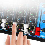 Maxbell 7 Channel Audio Mixer Sound Mixing Board Console System for Studio Recording