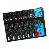 Maxbell 7 Channel Audio Mixer Sound Mixing Board Console System for Studio Recording