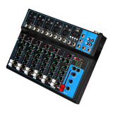 Maxbell 7 Channel Audio Mixer Sound Mixing Board Console System for Studio Recording
