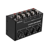 Maxbell Mini Audio Mixer Portable Passive Mixer for Live and Studio CD Player Tablet