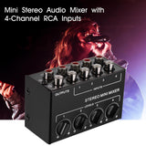 Maxbell Mini Audio Mixer Portable Passive Mixer for Live and Studio CD Player Tablet