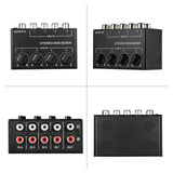 Maxbell Mini Audio Mixer Portable Passive Mixer for Live and Studio CD Player Tablet