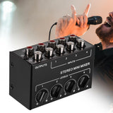Maxbell Mini Audio Mixer Portable Passive Mixer for Live and Studio CD Player Tablet