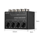Maxbell Mini Audio Mixer Portable Passive Mixer for Live and Studio CD Player Tablet