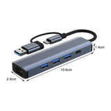 Maxbell USB C to Ethernet Adapter Compact USB Hub for Laptops Desktops Computer