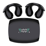 Maxbell Ear Clip Headphones Touch Control Mini Clip on Earphones for Workout Outdoor Black
