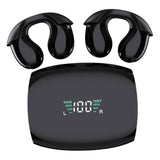 Maxbell Ear Clip Headphones Touch Control Mini Clip on Earphones for Workout Outdoor Black