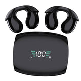 Maxbell Ear Clip Headphones Touch Control Mini Clip on Earphones for Workout Outdoor Black