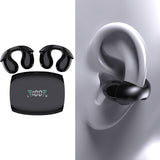 Maxbell Ear Clip Headphones Touch Control Mini Clip on Earphones for Workout Outdoor Black