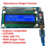 Maxbell Opensource Geiger Counter LCD1602 with Geiger Tube Geiger Counter Kit Module