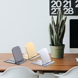 Maxbell Cell Phone Stand Adjustable Metal Desktop Cell Phone Holder Desk Accessories Aureate