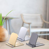 Maxbell Cell Phone Stand Adjustable Metal Desktop Cell Phone Holder Desk Accessories Aureate