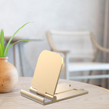 Maxbell Cell Phone Stand Adjustable Metal Desktop Cell Phone Holder Desk Accessories Aureate