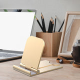 Maxbell Cell Phone Stand Adjustable Metal Desktop Cell Phone Holder Desk Accessories Aureate