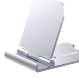 Maxbell Cell Phone Stand Adjustable Metal Desktop Cell Phone Holder Desk Accessories Argent